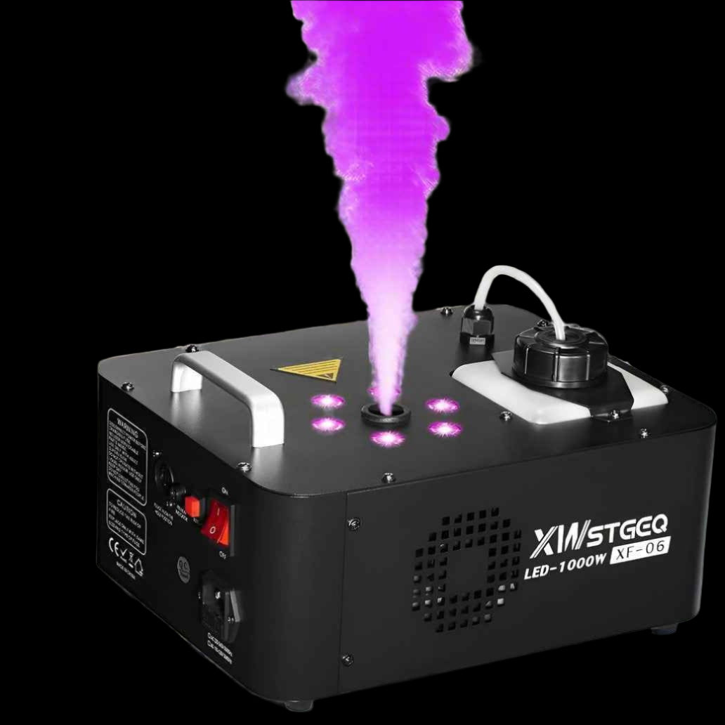 Vertical Fog Machine 1000W 6 LED Lights