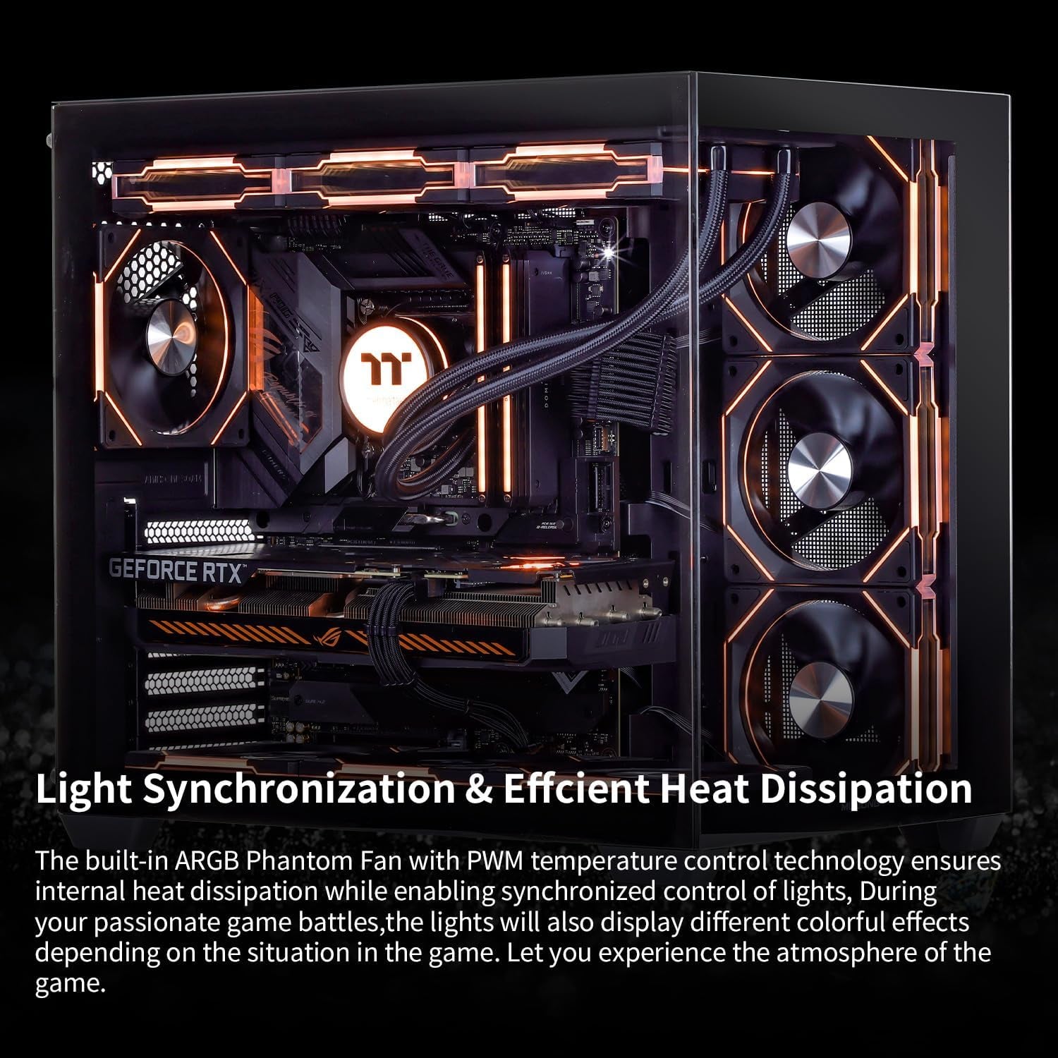 Darkness Dragon Gaming Pc,Intel Core I9 13900KF 5.8 Ghz,Geforce RTX 4070 Super 12GB Desktop Computer,2Tb Nvme SSD,64GB DDR5 6000Mhz, Liquid Cooled Prebuilt,800W Psu,Windows 11 Home & Powered Gamer PC