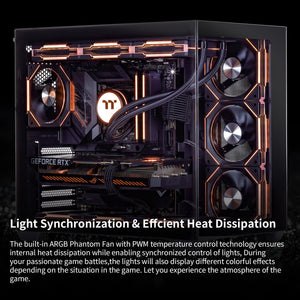 Darkness Dragon Gaming Pc,Intel Core I9 13900KF 5.8 Ghz,Geforce RTX 4070 Super 12GB Desktop Computer,2Tb Nvme SSD,64GB DDR5 6000Mhz, Liquid Cooled Prebuilt,800W Psu,Windows 11 Home & Powered Gamer PC