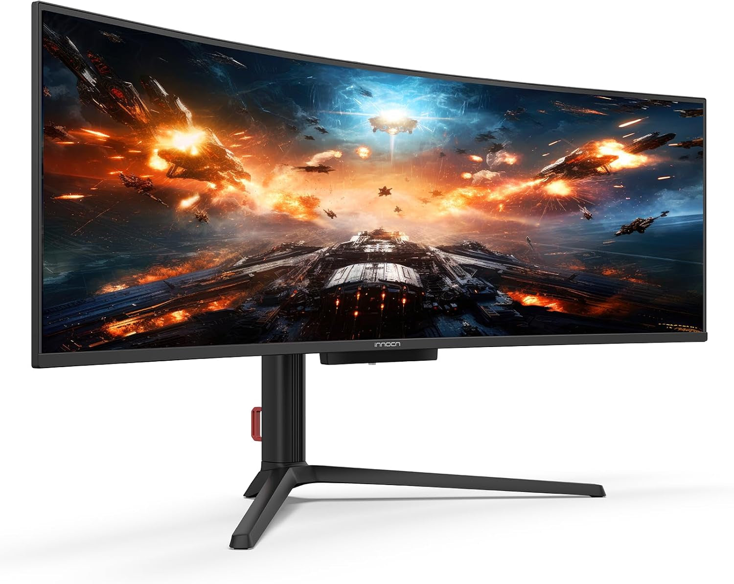 49" 49Q1S OLED Curved Gaming Monitor 5120 X 1440P 240Hz, 0.03Ms, USB Type C 90W, HDMI 2.1, Displayport, USB Hub, Surrounding Speakers, Adaptive-Sync, Height Adjustable Stand, Black