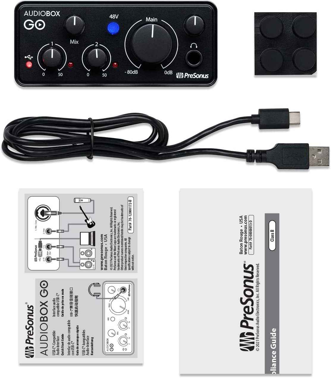 Audiobox GO | USB-C Audio Interface for Music Production with Studio One DAW Recording Software, Music Tutorials, Sound Samples and Virtual Instruments