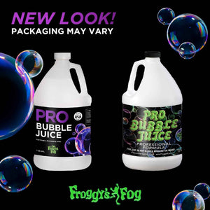 Froggys Fog - Pro Bubble Juice - Professional Bubble Fluid for All Bubble Machines and Bubblers - 4 Gallon Case