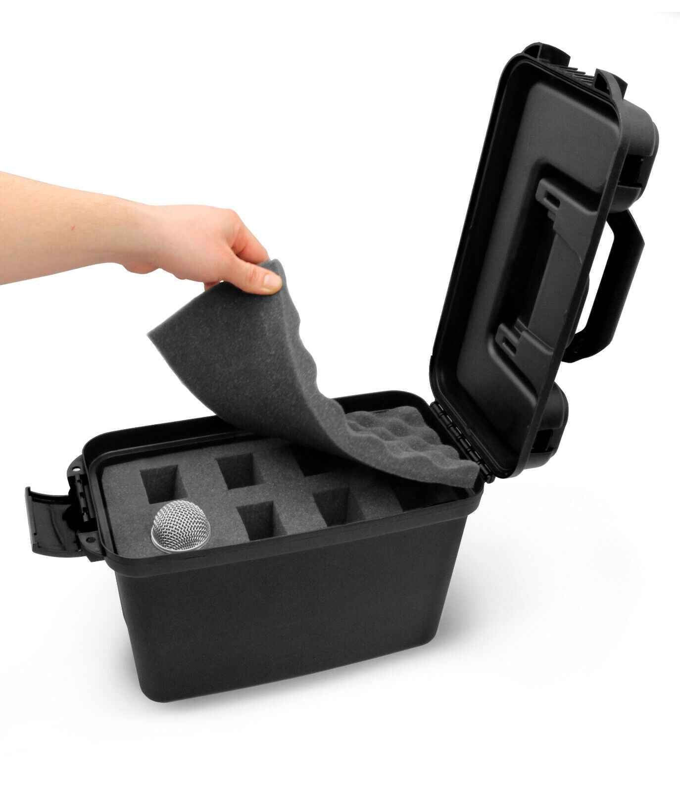 CM Carry Case Fits 8 Wireless Microphones - Includes Travel Case Only for Mics