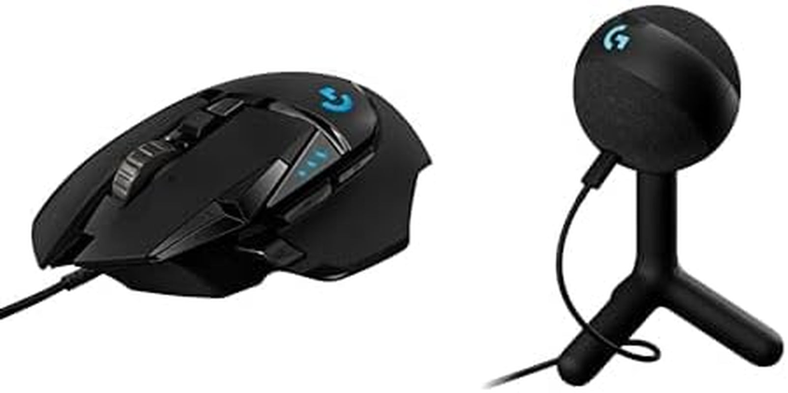 502 HERO High Performance Wired Gaming Mouse, HERO 25K Sensor, 25,600 DPI, RGB, Adjustable Weights, 11 Programmable Buttons, On-Board Memory, PC / Mac