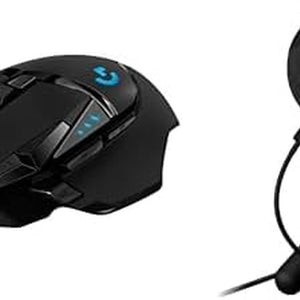 502 HERO High Performance Wired Gaming Mouse, HERO 25K Sensor, 25,600 DPI, RGB, Adjustable Weights, 11 Programmable Buttons, On-Board Memory, PC / Mac