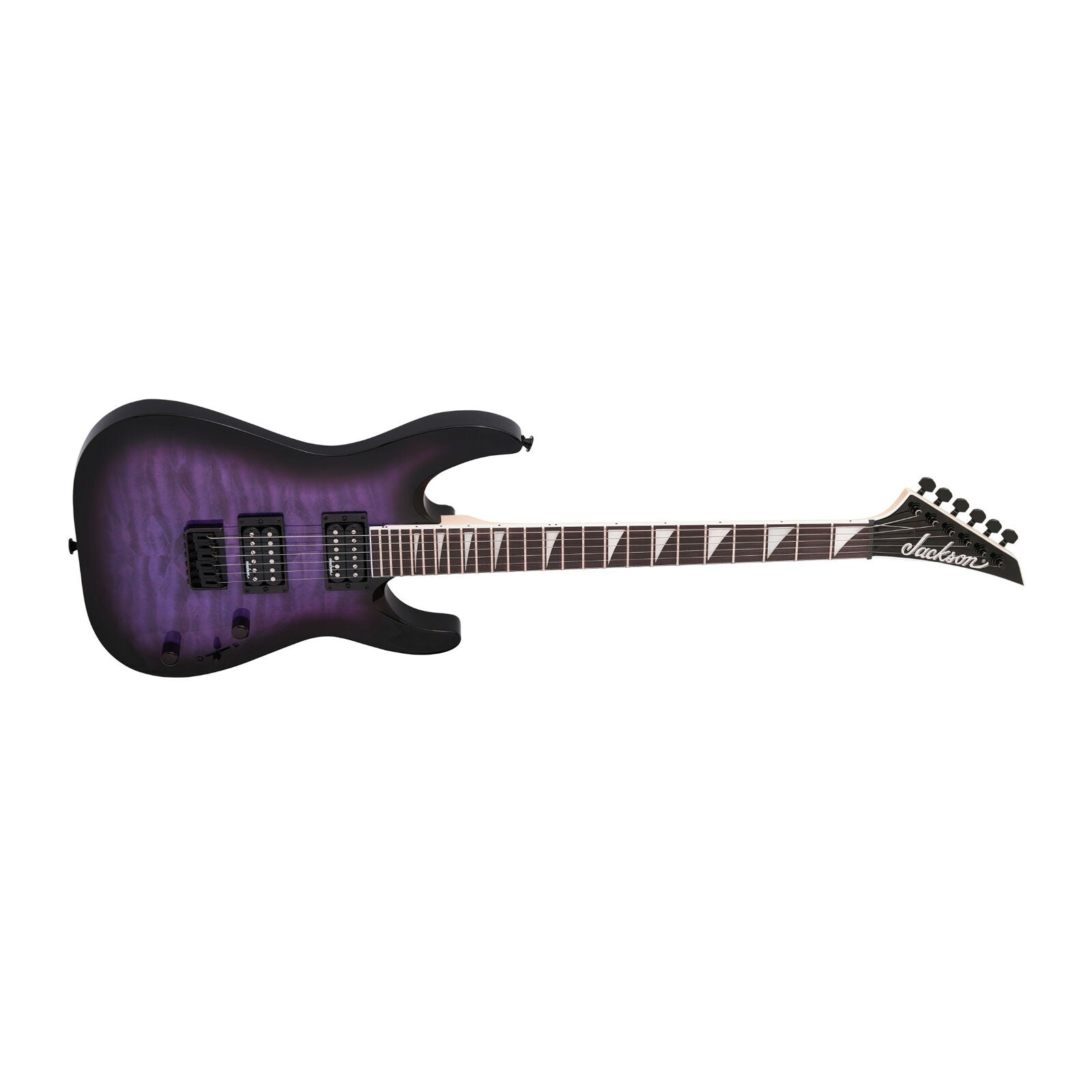 Jackson JS Series Dinky Arch Top Guitar Transparent Purple Burst with Case