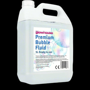 Bubble Fluid Solution - Large 169 Oz/5L Bottle - Perfect Bubbles for Bubble Machine, High-Efficiency Bubble Solution for Machine, No-Waste Giant Bubble Liquid with Wands