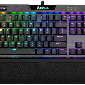 K70 RGB PRO Wired Mechanical Gaming Keyboard (Cherry MX RGB Red Switches: Linear and Fast, 8,000Hz Hyper-Polling, PBT Double-Shot PRO Keycaps, Soft-Touch Palm Rest) QWERTY, NA - Black