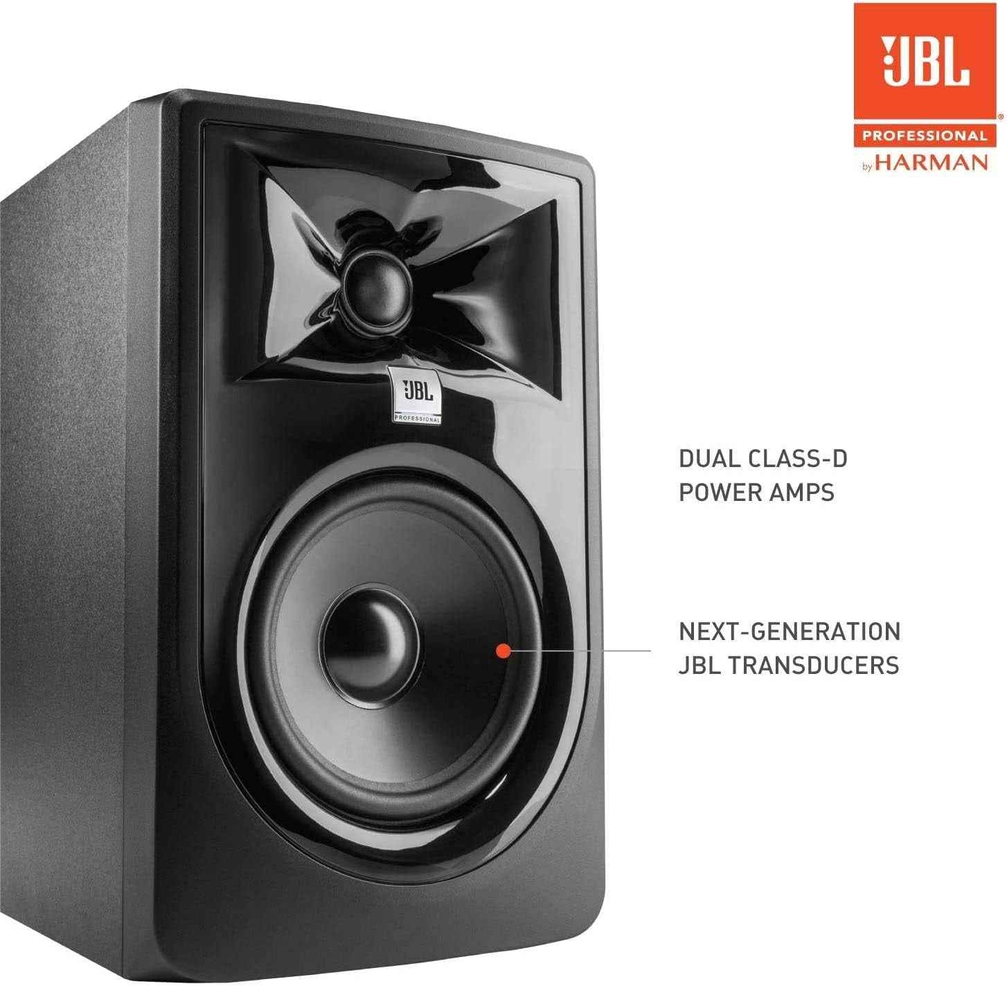 Professional 305P Mkii 5-Inch 2-Way Powered, Active Monitor Speakers for near Field Music Production, Studio Monitor, Desktop Computer, Hi-Fi Audio. Sold as Pair, Black