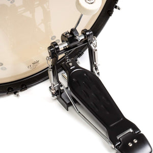 5-Piece Complete Full Size Adult Drum Set with Remo Batter Heads - Black