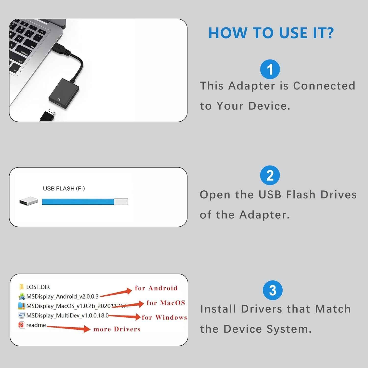 USB to HDMI Adapter