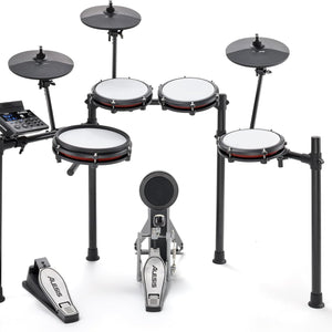 Nitro Max Kit Electric Drum Set with Quiet Mesh Pads, 10