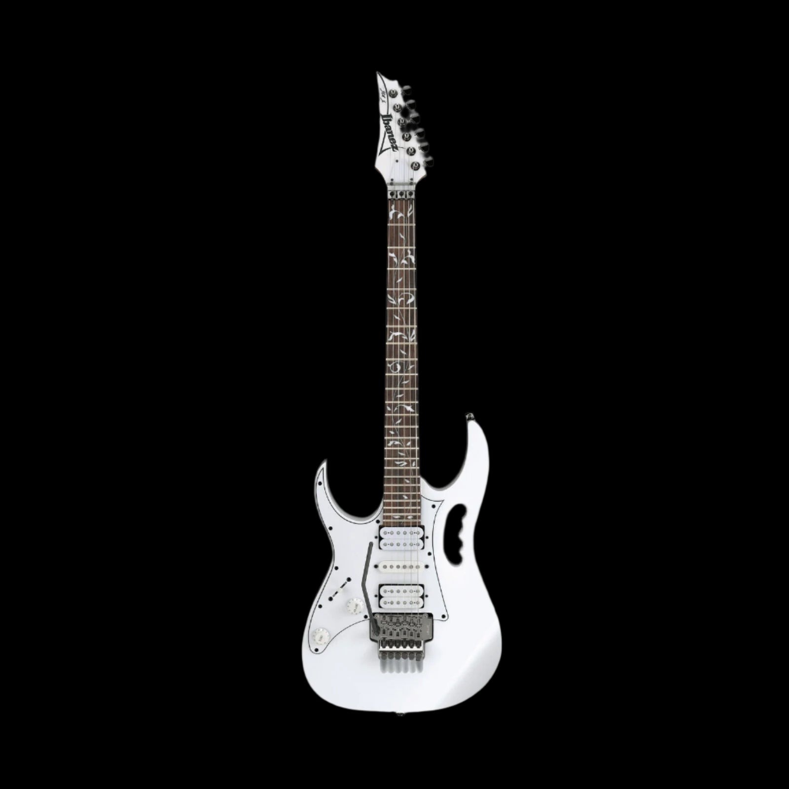 Ibanez Steve Vai Signature 6-String Electric Guitar (Left-Handed, White) Grade A