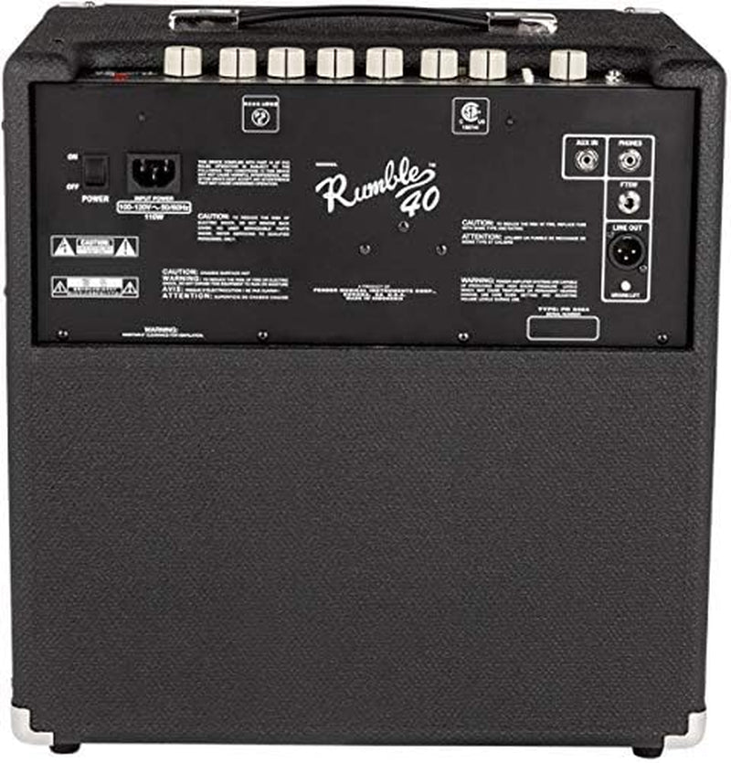 Rumble 40 Bass Combo Amplifier Bundle with Instrument Cable and Austin Bazaar Instructional DVD