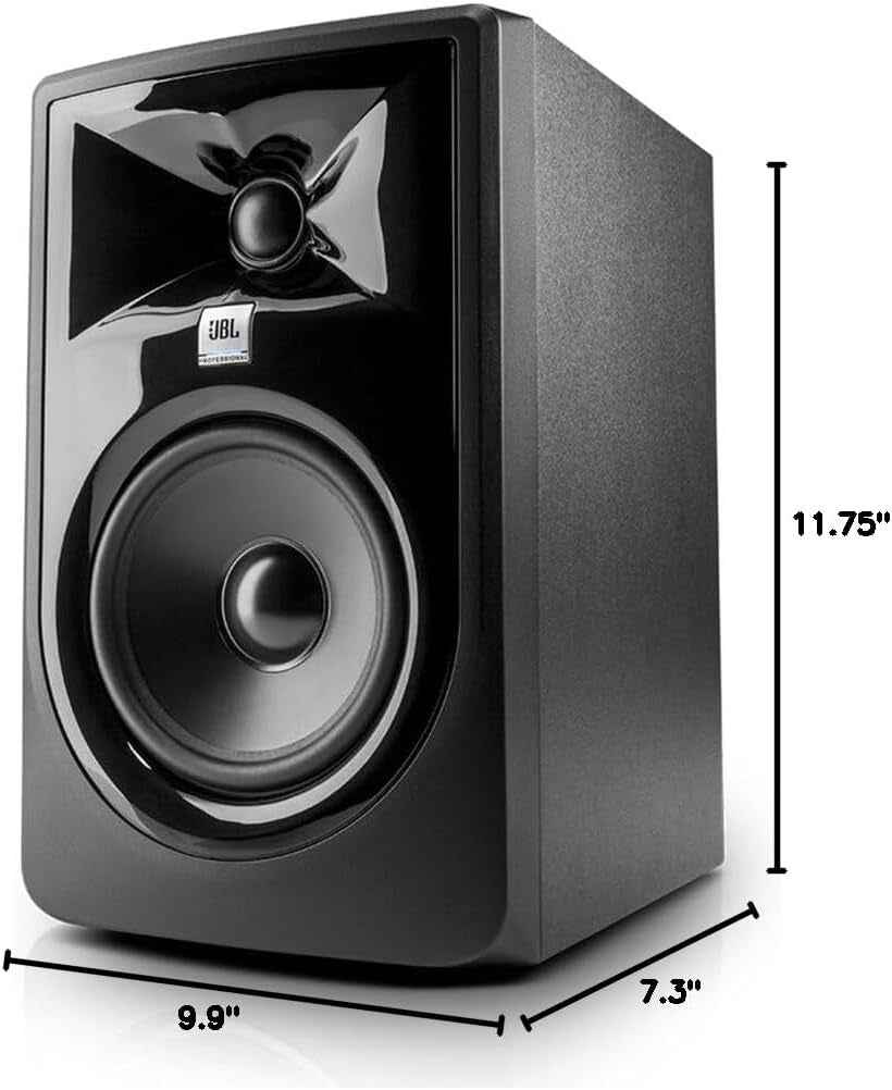 Professional 305P Mkii 5-Inch 2-Way Powered, Active Monitor Speakers for near Field Music Production, Studio Monitor, Desktop Computer, Hi-Fi Audio. Sold as Pair, Black