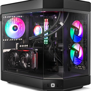 Y60 Black Gaming PC Computer Desktop Y60BA9N47TS03 (AMD Ryzen 9 7900X CPU, NVIDIA Geforce RTX 4070 Ti Super 16GB GPU, 32GB DDR5 RGB 5200Mhz RAM, 2TB Nvme, Wifi Ready, Windows 11 Home)