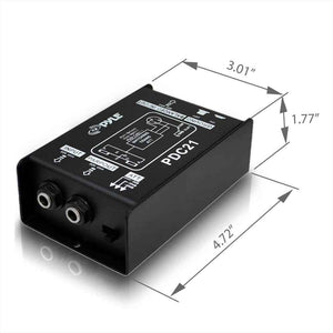 Pyle PDC21 Direct Injection Audio Box Passive DI