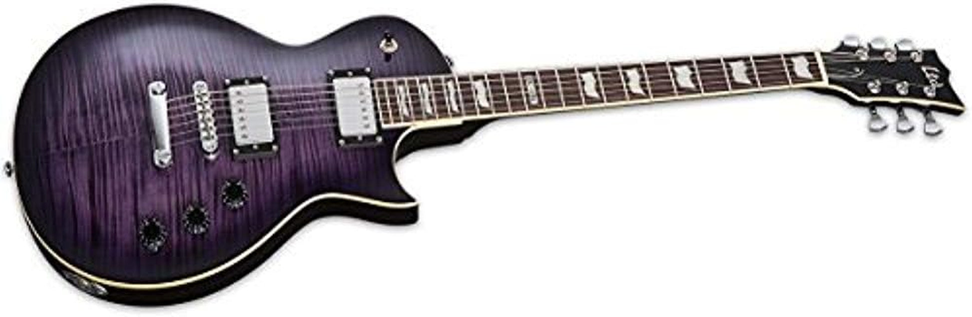 ESP LTD EC-256FM Electric Guitar, See Thru Purple Sunburst