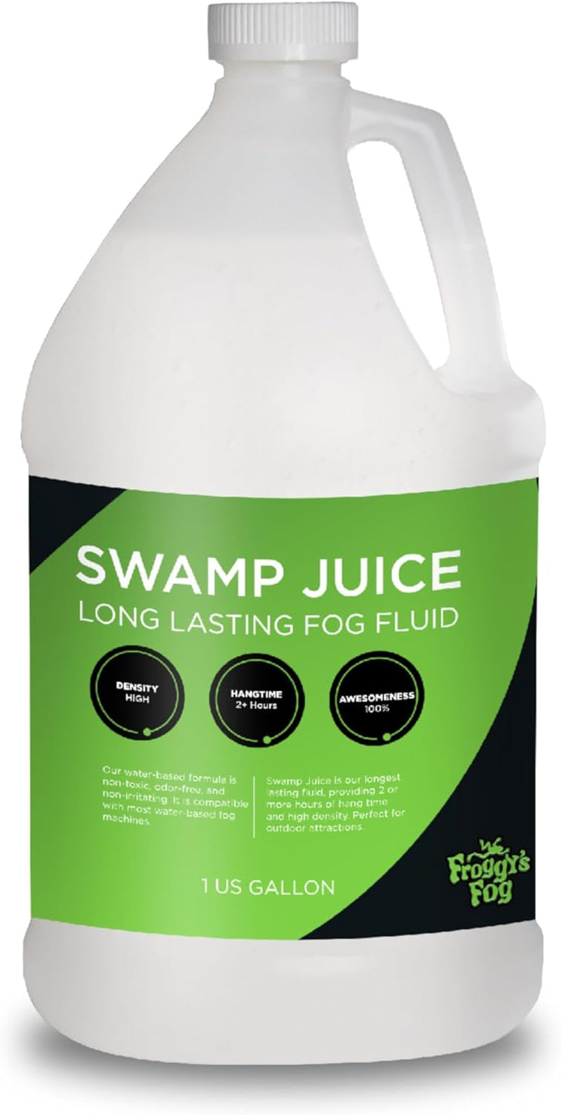 Swamp Juice Bottle, Ridiculously Long-Lasting Fog Fluid with 2-3 Hour Hang Time for Professional and Home Haunters, Theatrical Effects, and Djs, 1 Gallon