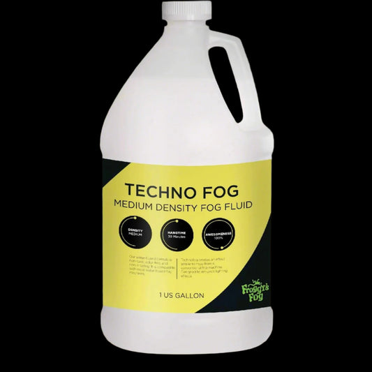 Techno Fog Fluid, Premium Quality Fog Juice for DJ, Party, and Club Venues and Photography, 1 Gallon