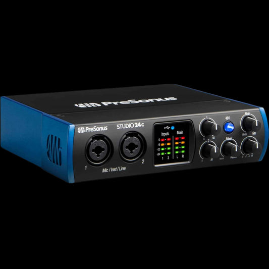 Studio 24C 2X2, 192 Khz, USB Audio Interface with Studio One Artist and Ableton Live Lite DAW Recording Software