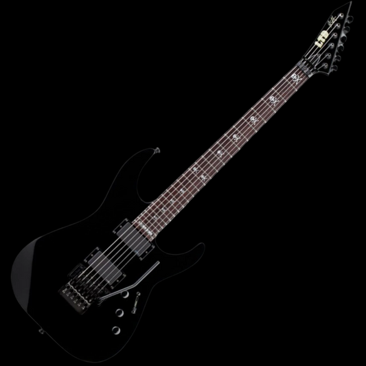 ESP LTD KH-602 Signature Series Kirk Hammett Electric Guitar W/ Case (Black)