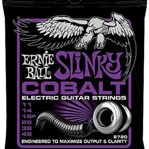 Power Slinky Cobalt Electric Guitar Strings, 11-48 Gauge (P02720)