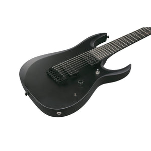 Ibanez RGDRB71 Iron Label 7 String Black Flat Electric Guitar with Nyatoh Body