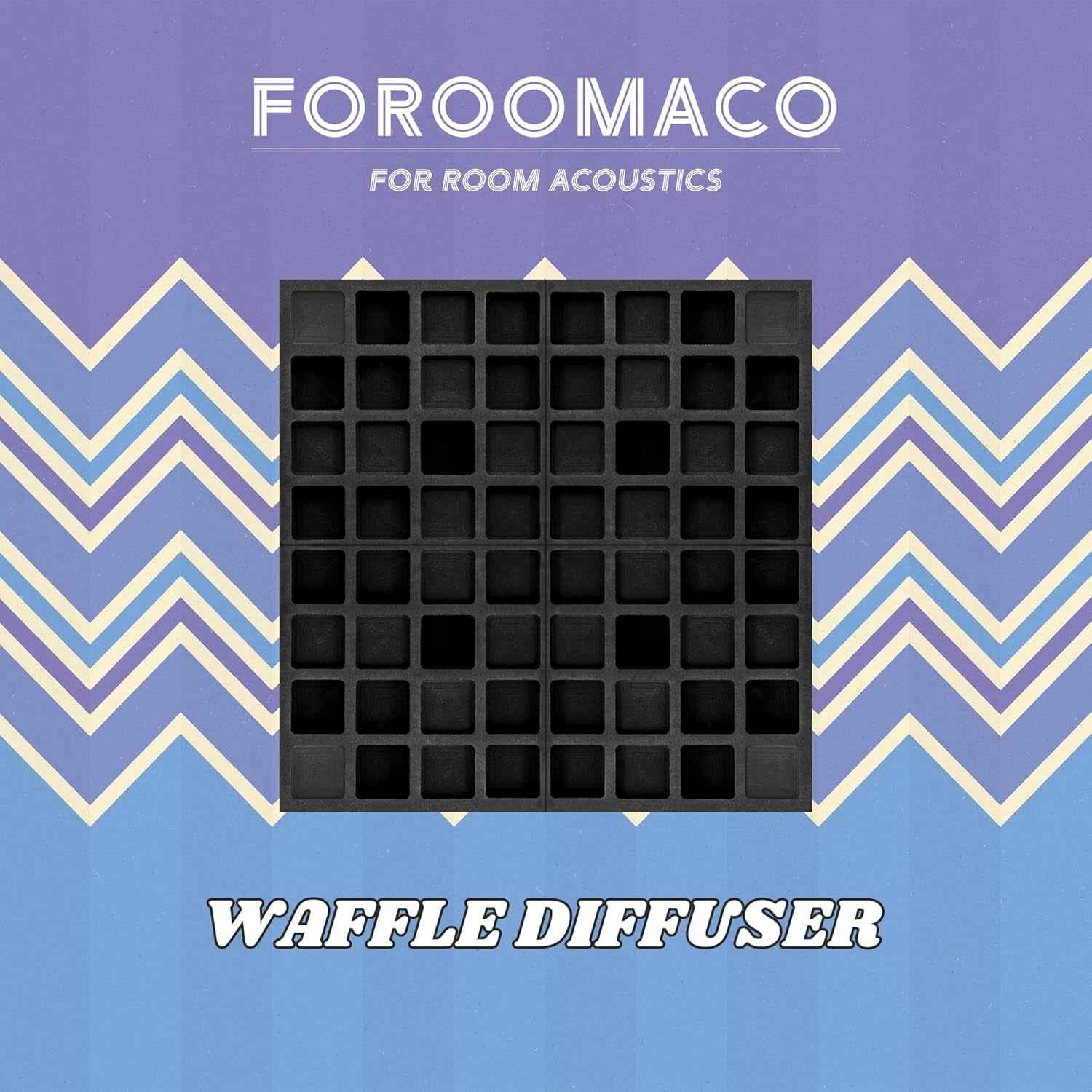 EVA Foam Acoustic Diffusers 4Pcs Waffle Style