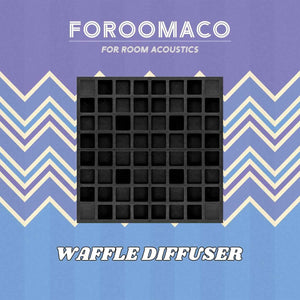 EVA Foam Acoustic Diffusers 4Pcs Waffle Style