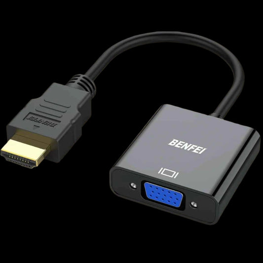 HDMI to VGA, Gold-Plated Adapter (Male to Female)