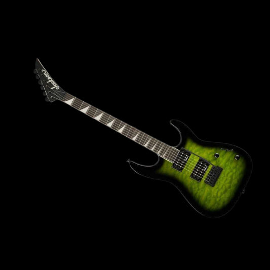 Jackson JS Series Dinky JS20 DKAQ 2PT Electric Guitar Transparent Green Burst