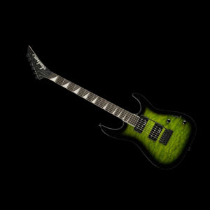 Jackson JS Series Dinky JS20 DKAQ 2PT Electric Guitar Transparent Green Burst