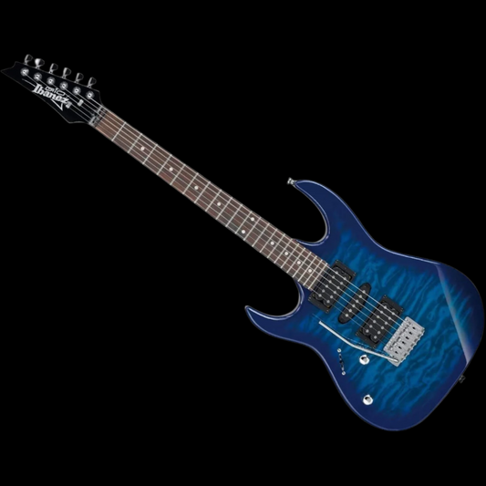 Ibanez GIO GRX70QAL Left-Handed (Transparent Blue Burst)