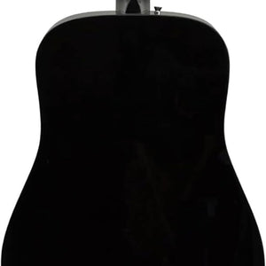 Dreadnought Acoustic Guitar - Black Bundle with Gig Bag, Tuner, Strap, Strings, String Winder, Picks,  Play Online Lessons, and Austin Bazaar Instructional DVD