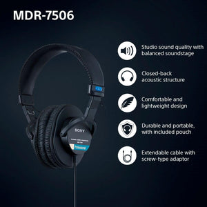 MDR7506 Professional Large Diaphragm Headphone