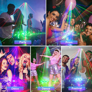 Ultimate DJ Party Lights - 21 Lens RGB UV Disco Strobe with DMX 512 & Remote Control - Perfect for Home Parties, Birthdays & Christmas Celebrations!