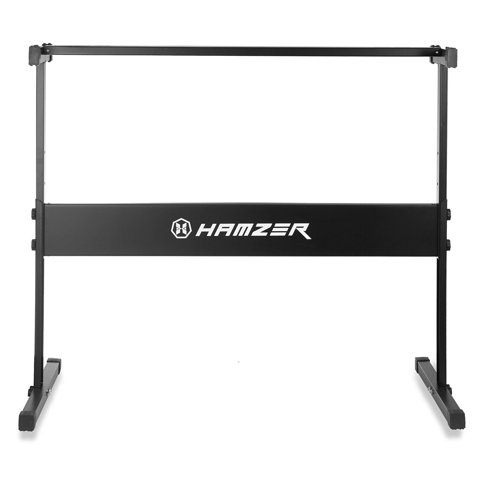 Heavy Duty H Style Piano Keyboard Stand, Adjustable W/ Non Slip Caps, Black