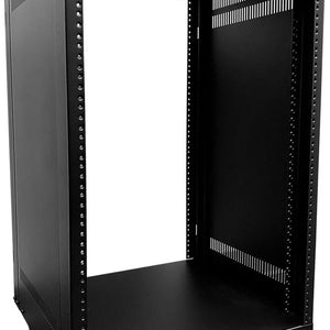 Axcessables 12U AV Rack Stand | 12 Space Component Rack Cabinet | Removable Side Panels for Open-Frame | 550Lb Capacity Four Post Network Server Case| 19-Inch Rack-Mountable Cabinet (RK12U)