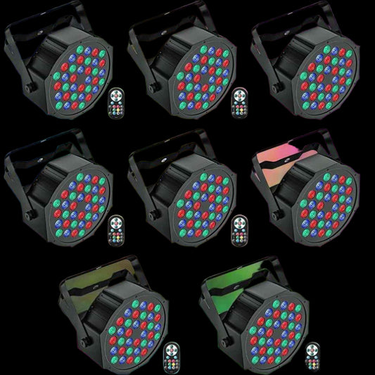 Stage Light 36 Multicolor LED 8 Pack