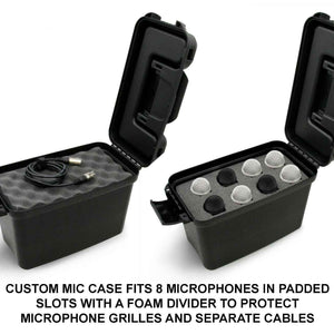 CM Carry Case Fits 8 Wireless Microphones - Includes Travel Case Only for Mics