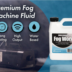 Fogworx Extreme High Density Fog Juice - Quart – 32 Fluid Ounces of Long Lasting, High Output, Odorless Water Based Machine Fluid for 400 to 1500 Watt Machines