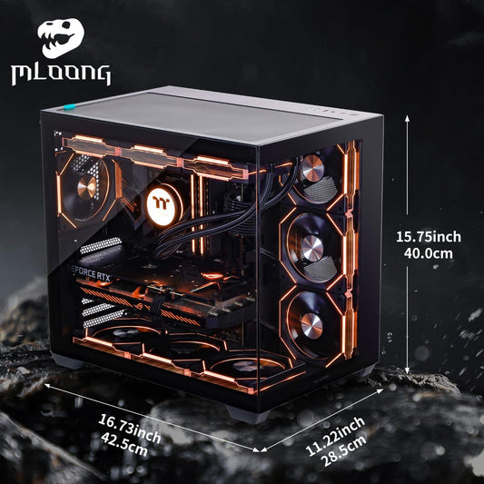 Darkness Dragon Gaming Pc,Intel Core I9 13900KF 5.8 Ghz,Geforce RTX 4070 Super 12GB Desktop Computer,2Tb Nvme SSD,64GB DDR5 6000Mhz, Liquid Cooled Prebuilt,800W Psu,Windows 11 Home & Powered Gamer PC