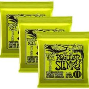 2221 Nickel Regular Slinky Electric Guitar Strings 3 Pack