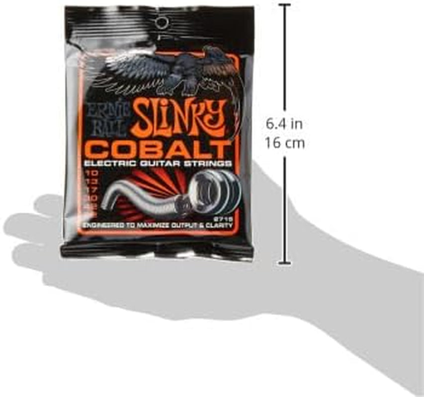 Skinny Top Heavy Bottom Slinky Cobalt Electric Guitar Strings, 10-52 Gauge (P02715)