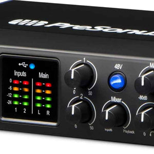 Studio 24C 2X2, 192 Khz, USB Audio Interface with Studio One Artist and Ableton Live Lite DAW Recording Software