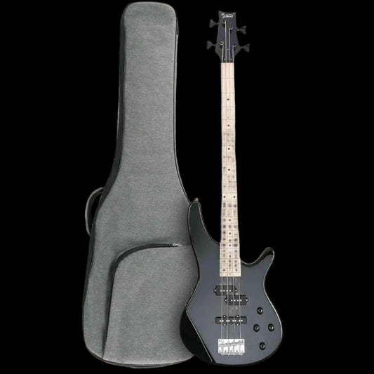 Electric Bass Guitar 4 String (Black) W/ Gig Bag