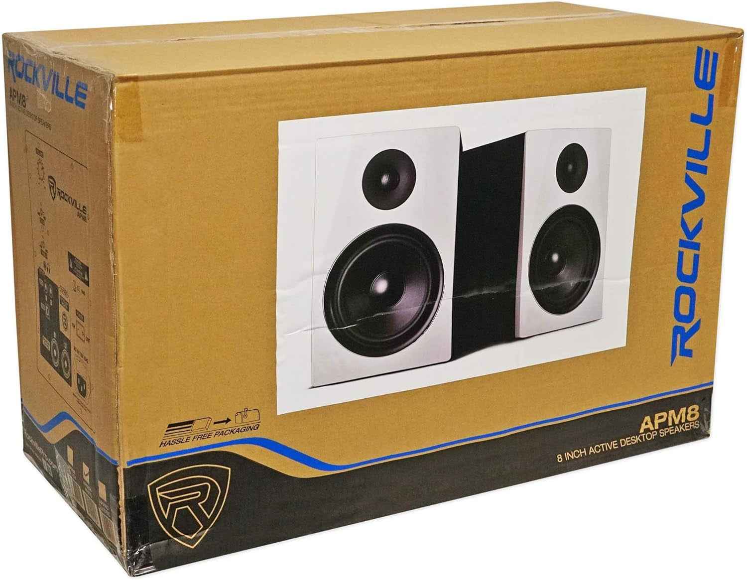 APM8W 8" 2-Way 500W USB Studio Monitor Speakers + Pads