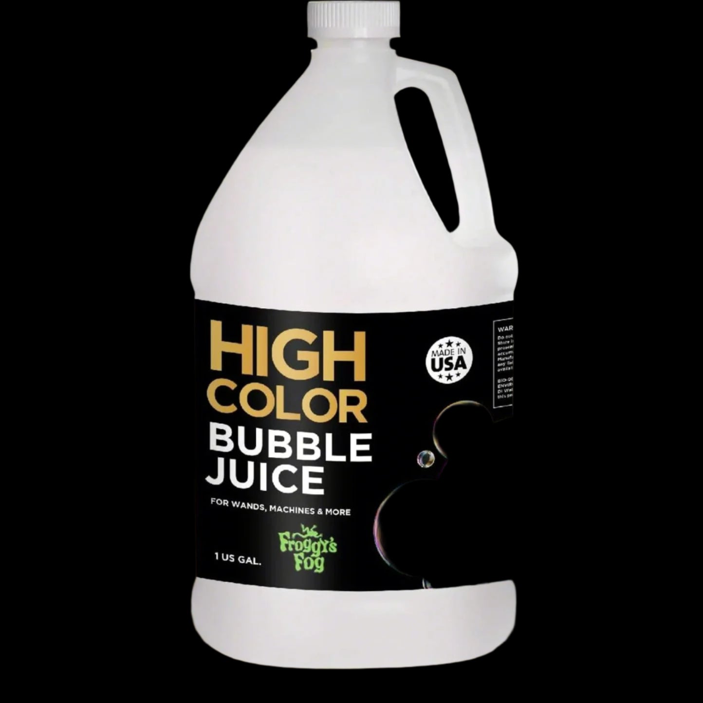 High Color Bubble Juice, Strong, Long-Lasting Bubble Solution Creates Iridescent Bubbles for Bubble Machines, Bubblers, and Bubble Wands, 1 Gallon