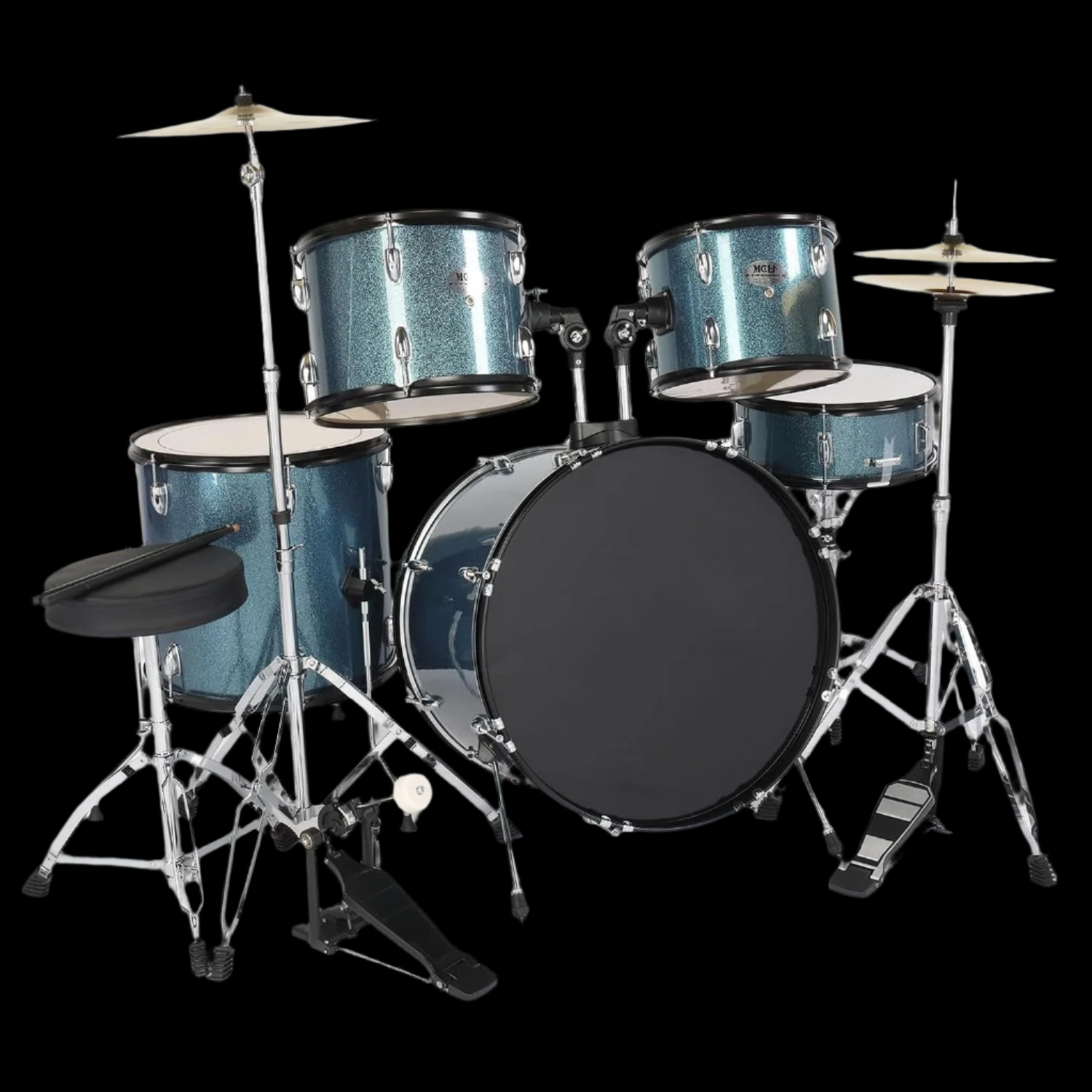 5-Piece Drum Set 22" (Blue)